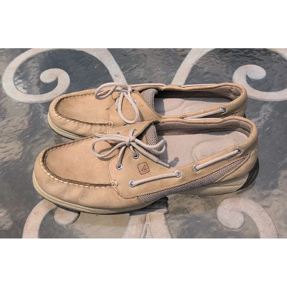 Sperry Top Sider Intrepid Shoes Linen Mesh Women's Size 11M  #9774829 GUC